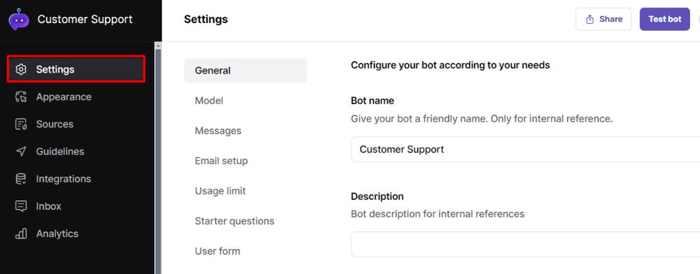 Enhancing Security - Customizing PC Bot Settings